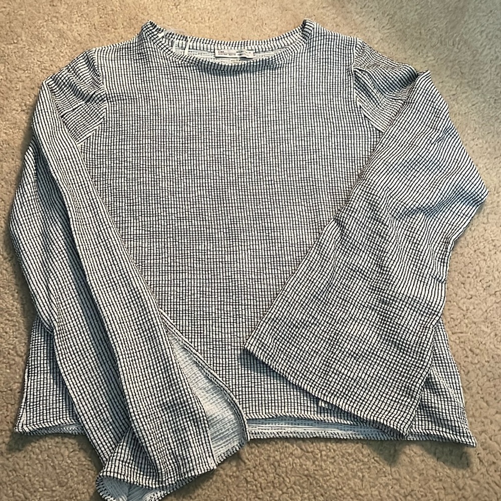 Zara Black & White Blouse